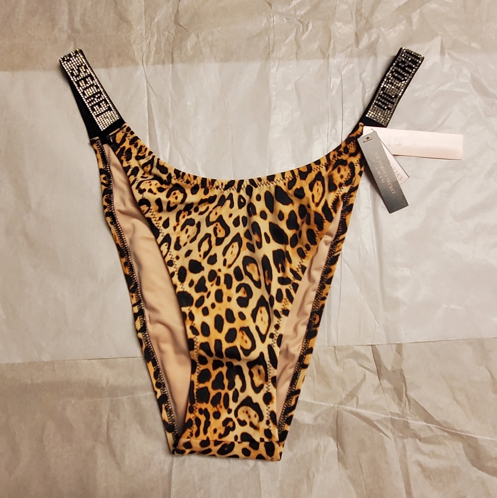 Victoria's Secret Swim Bottoms NWT Animal Print